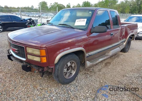 1998 GMC Sierra 1500 Sl Wideside из США, поврежденный, VIN 2GTEC19R0W1522807